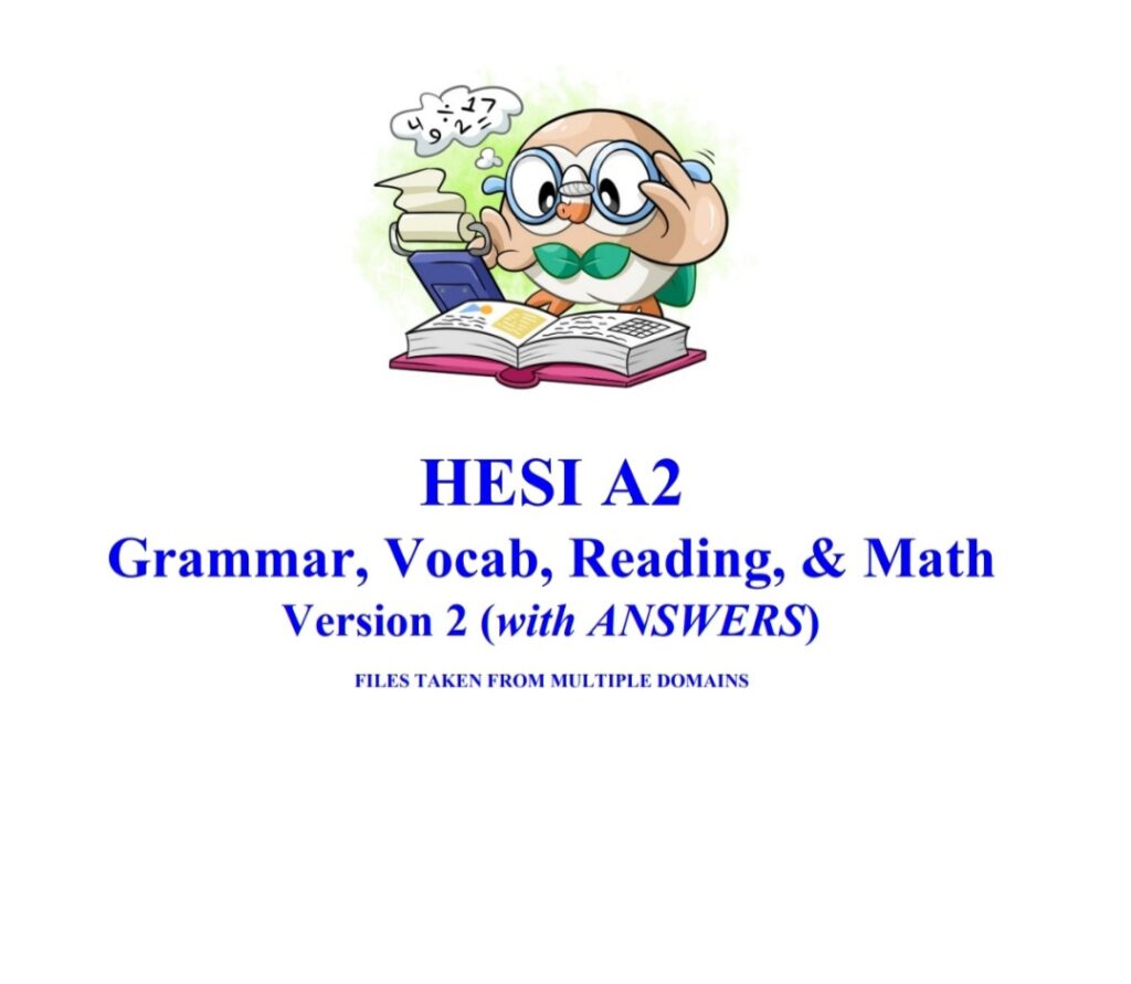 hesi-a2-version-2-grammar-vocab-reading-math-study-guide